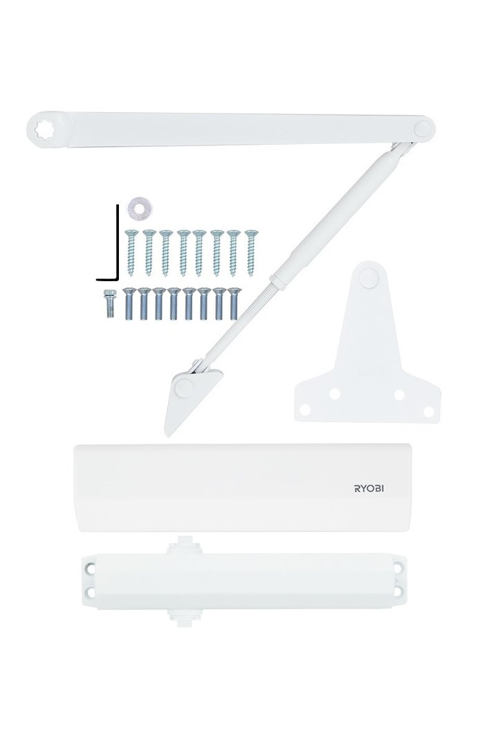Дотягувач накладний RYOBI 2000 D-2055V GLOSSY_WHITE BC UNIV_ARM EN_3/4/5 до_100кг 1250мм FIRE