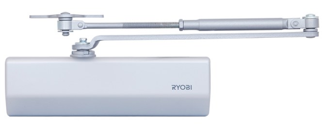 Дотягувач накладний RYOBI 1500 D-1554 SILVER UNIV_ARM EN_2/3/4 до_80кг 1100мм FIRE осьового типу верхнього монтажу