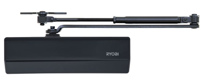 Дотягувач накладний RYOBI 1500 D-1554 ANTHRACITE UNIV_ARM EN_2/3/4 до_80кг 1100мм FIRE осьового типу верхнього монтажу