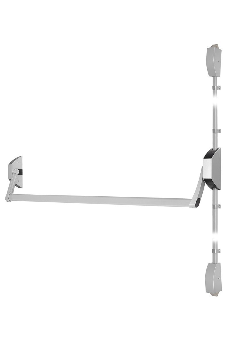 Замок TESA для евакуаційного виходу накладний GLOBAL2S 2 Locking GG 1200мм 8x8мм G: silver (RAL9006)/G: silver (RAL9006)