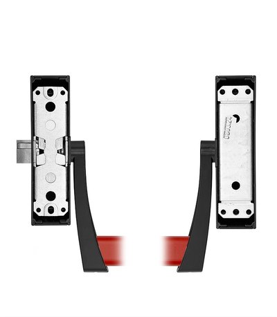 Замок TESA для евакуаційного виходу накладний GLOBAL1S 1 Locking NR 1200мм 8x8мм N: black (RAL 9005)/ R: red (RAL 3000)