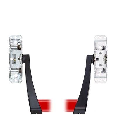 Замок TESA для евакуаційного виходу накладний GLOBAL2S 2 Locking NR 1200мм 8x8мм N: black (RAL 9005)/ R: red (RAL 3000)