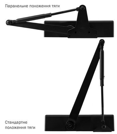 Дотягувач накладний RYOBI 1500 D-1554 BLACK UNIV_ARM EN_2/3/4 до_80кг 1100мм FIRE