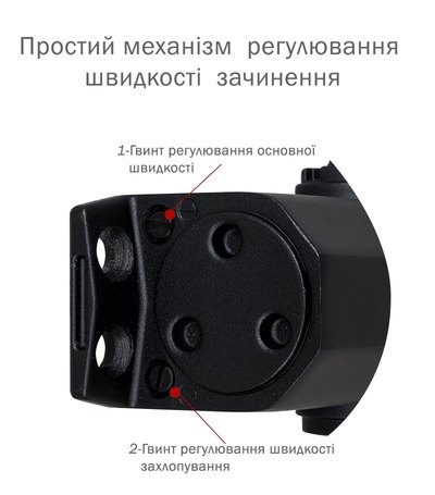 Дотягувач накладний RYOBI *9900 9903 BLACK STD_ARM EN_2/3 до_65кг 965мм
