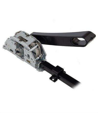 Замок TESA для евакуаційного виходу накладний GLOBAL2S 2 Locking NR 1200мм 8x8мм N: black (RAL 9005)/ R: red (RAL 3000)