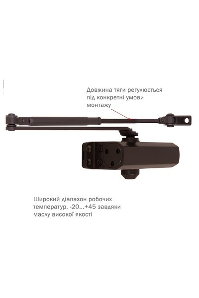 Дотягувач накладний RYOBI *9900 9903 DARK_BRONZE STD_ARM EN_2/3 до_65кг 965мм