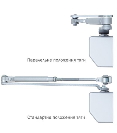 Дотягувач накладний RYOBI 2000 D-2055V SILVER BC UNIV_ARM EN_3/4/5 до_100кг 1250мм FIRE