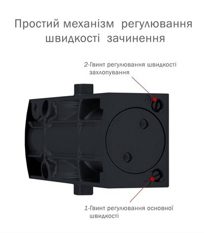 Дотягувач накладний RYOBI 1200 D-1200P(U) ANTHRACITE UNIV_ARM EN_2/3/4 80кг 1100мм FIRE