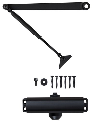 Дотягувач накладний RYOBI 9900 9903 BLACK STD_ARM EN_2/3 до_65кг 965мм осьового типу верхнього монтажу