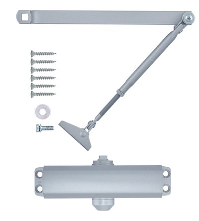 Дотягувач накладний RYOBI 9900 9903 SILVER STD_ARM EN_2/3 до_65кг 965мм осьового типу верхнього монтажу