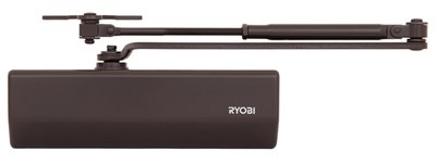 Дотягувач накладний RYOBI 1500 D-1554 DARK_BRONZE UNIV_ARM EN_2/3/4 до_80кг 1100мм FIRE осьового типу верхнього монтажу