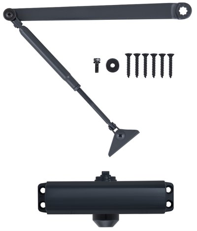 Дотягувач накладний RYOBI 9900 9903 ANTHRACITE STD_ARM EN_2/3 до_65кг 965мм осьового типу верхнього монтажу