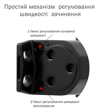 Дотягувач накладний RYOBI 1500 D-1554 BLACK UNIV_ARM EN_2/3/4 до_80кг 1100мм FIRE