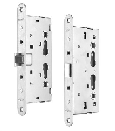 Комплект SANTOS для евакуаційного виходу 1300SS-3 1 Locking SATIN NICKEL/STAINLESS STEEL 900мм 9x9мм із замком J530-T та ручкою B002SS mov