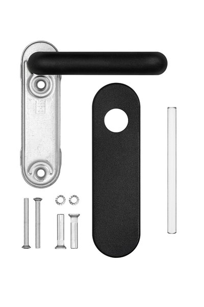 Набір фурнітури ISEO 032515 BLACK mov-mov W/O CYL_HOLE industrial package
