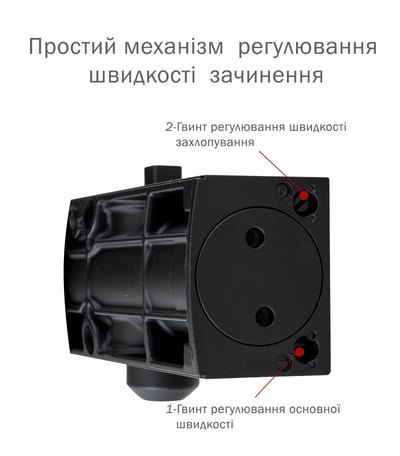 Дотягувач накладний RYOBI 1200 D-1200P(U) BLACK UNIV_ARM EN_2/3/4 80кг 1100мм FIRE