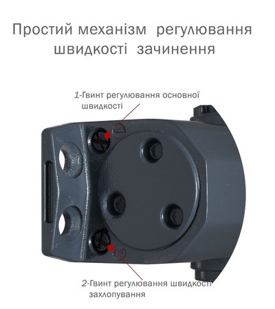 Дотягувач накладний RYOBI *9900 9903 ANTHRACITE STD_ARM EN_2/3 до_65кг 965мм