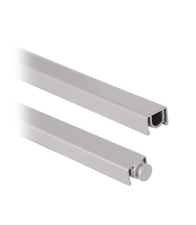 Замок TESA для евакуаційного виходу накладний GLOBAL2S 2 Locking GG 1200мм 8x8мм G: silver (RAL9006)/G: silver (RAL9006)