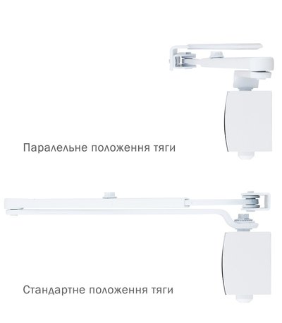 Дотягувач накладний RYOBI 1200 D-1200P(U) WHITE UNIV_ARM EN_2/3/4 80кг 1100мм FIRE