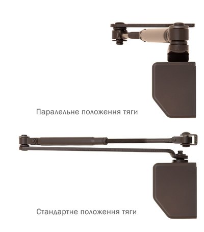 Дотягувач накладний RYOBI 2000 D-2055V DARK_BRONZE BC UNIV_ARM EN_3/4/5 до_100кг 1250мм FIRE